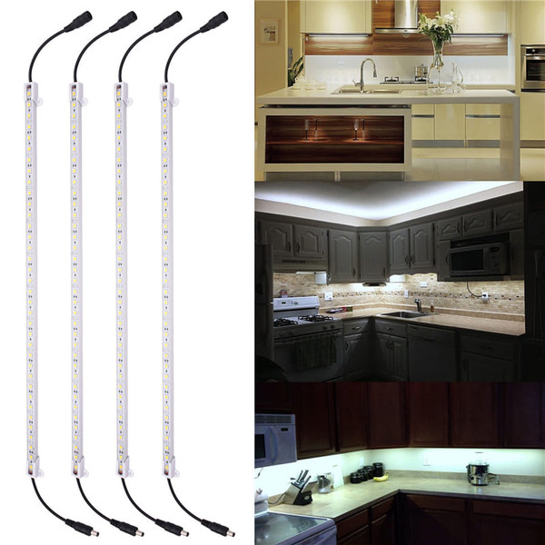 4PCS 50CM 5050SMD Waterproof LED Rigid Strip HardLight Connector Combo Kit for Outdoor Indoor DC12V C122-1297442