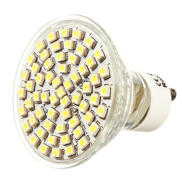 GU10 LED Bulb 5W AC 110V 60 SMD 3528 White/Warm White Spotlightt C122-936269