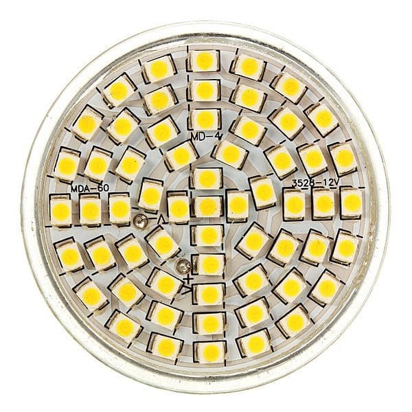 GU10 LED Bulb 5W AC 110V 60 SMD 3528 White/Warm White Spotlightt C122-936269