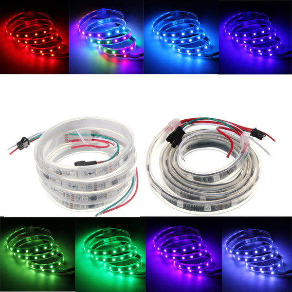 WS2811 1M LED Strip 48 SMD 5050 RGB Dream Color waterproof IP65 DC 12V C122-1037828