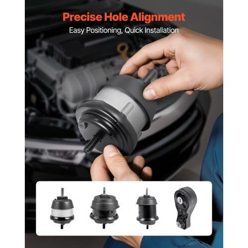  Engine and Transmission Motor Mount Kit Replacement, Set of 4, Compatible with 20092017 Chevrolet  E415-FDJMDZJ4JTPNZS6DZ001V0