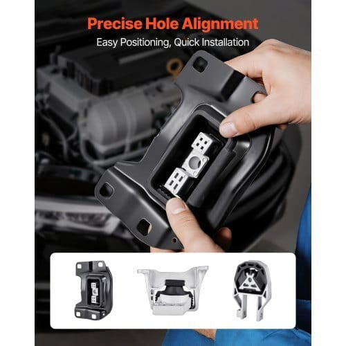  Engine and Transmission Motor Mount Kit Replacement, Set of 3, Compatible with 20132019 Ford Escap E415-FDJMDZJ3JTPNFTEPS001V0