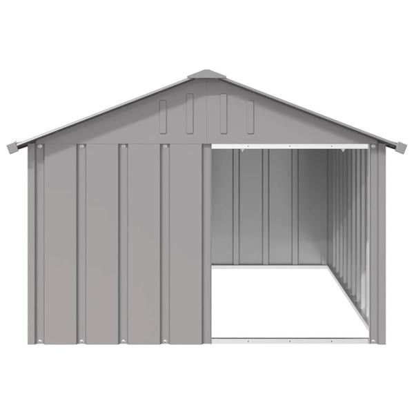 Dog House Gray 45.9"x60.2"x32.1" Galvanized Steel A949-171543