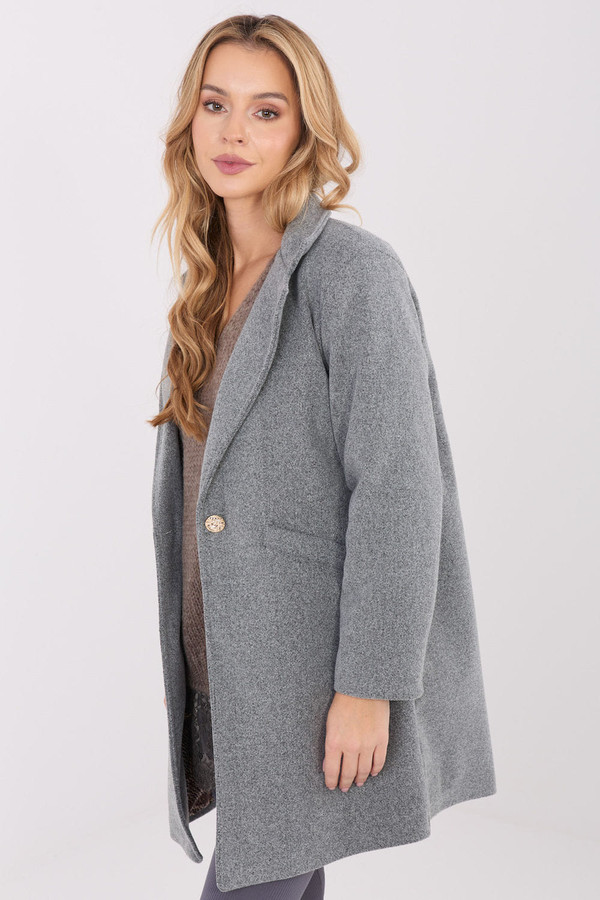 grey - Coat model 222161 Italy Moda U704-222161