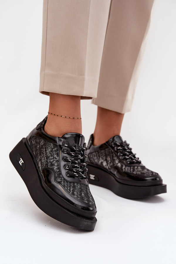 black - Platform shoes model 219107 Step in style U704-219107