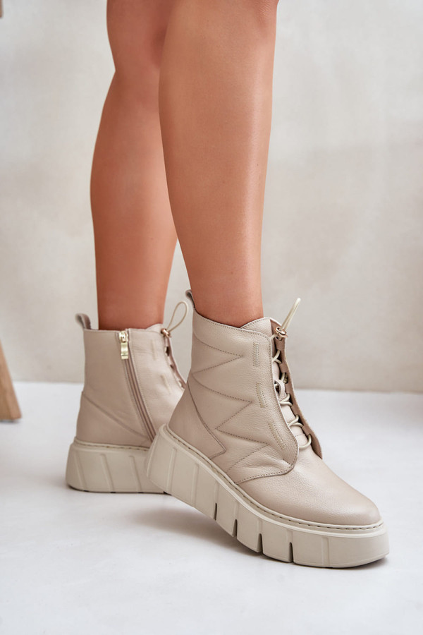 beige - Platform boots model 202820 Step in style U704-202820