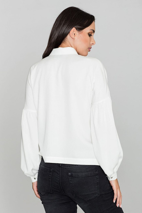 beige - Long sleeve shirt model 111026 Figl U704-111026