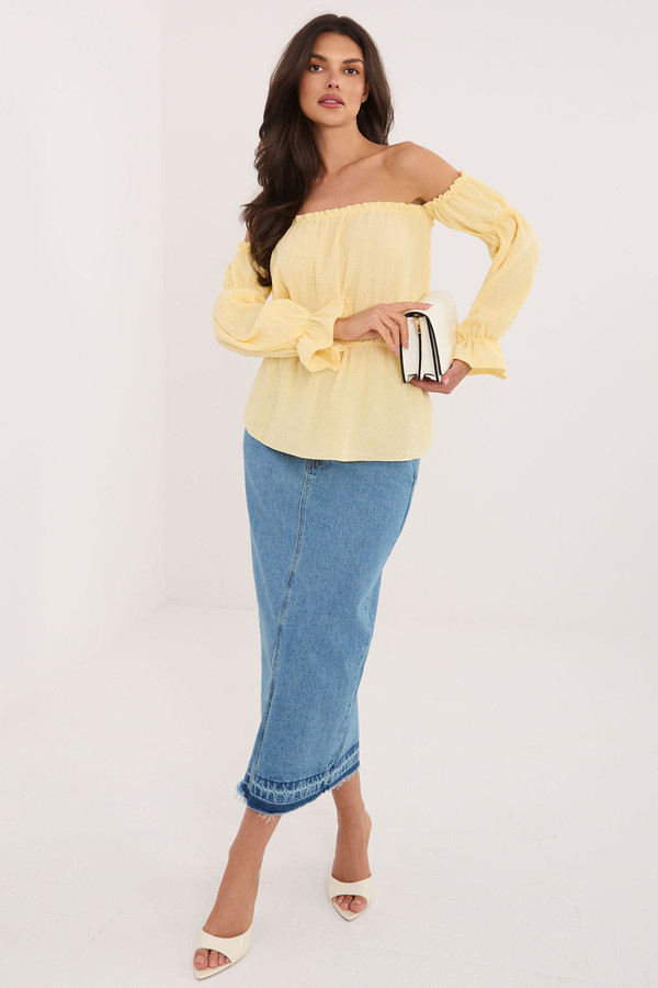 yellow - Blouse model 227544 Italy Moda U704-227544
