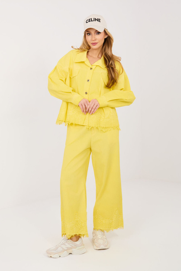 yellow - Denim jacket model 223948 Rue Paris U704-223948