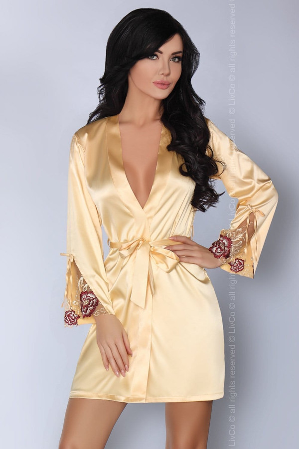 yellow - Bathrobe model 125495 Livia Corsetti Fashion U704-125495