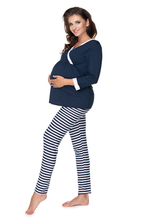 navy blue - Pregnancy pajamas model 135957 PeeKaBoo U704-135957
