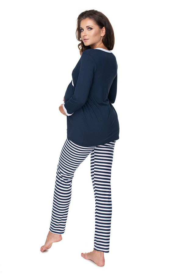 navy blue - Pregnancy pajamas model 135957 PeeKaBoo U704-135957
