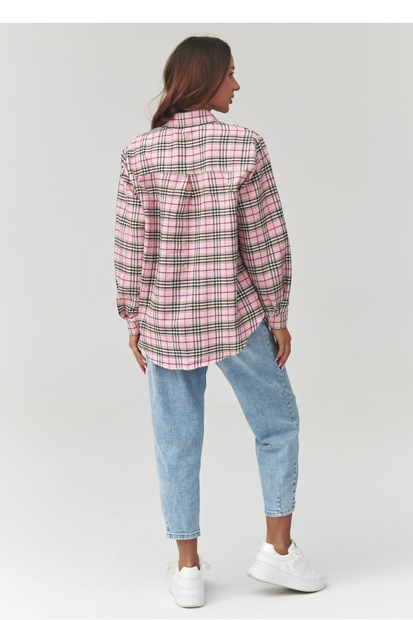 multicolor - Long sleeve shirt model 223233 Makadamia U704-223233