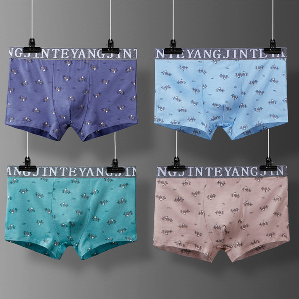 Modal underwear men's pure cotton four corners breathable Q119-CJNSNYYD00163