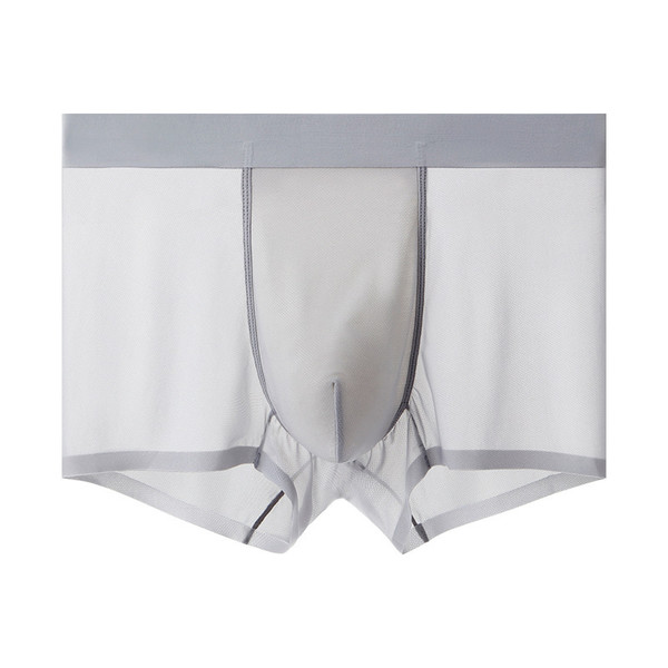 New Style Ice Silk Mesh Breathable Antibacterial Seamless Sexy Men's Boxer Briefs Q119-CJYD1169893