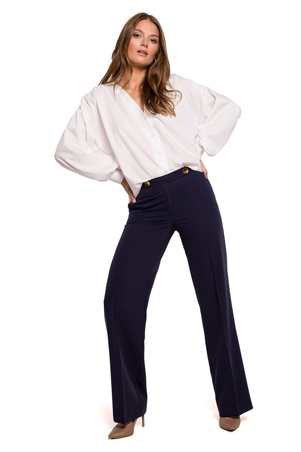 navy blue - Trousers model 158100 Makover U704-158100
