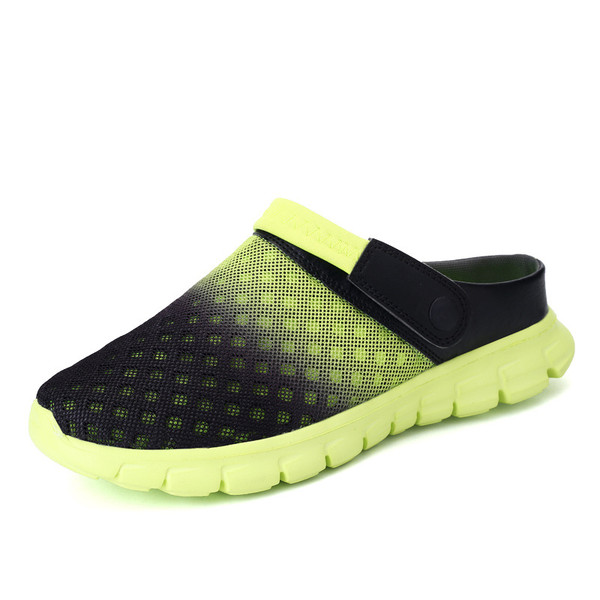 Color: Black green, Size: 38 - Breathable hole shoes Q119-CJBHNSNS07174-Black green-38