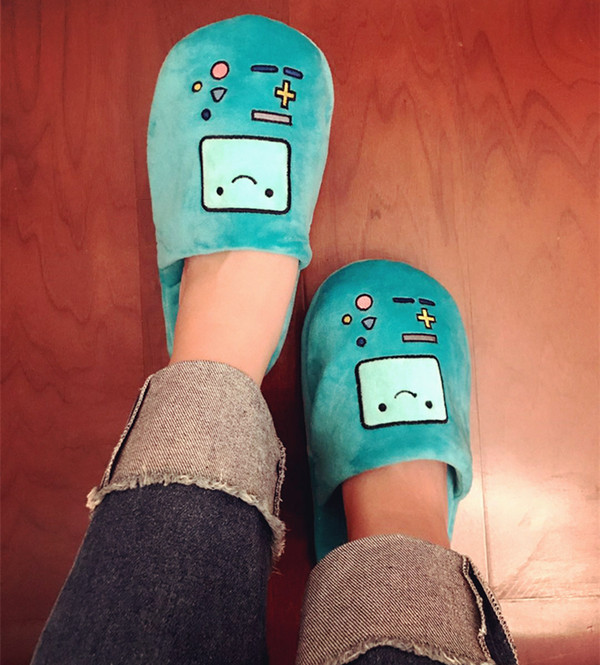 Color: Blue, Shoe size: 35or42-A, style:  - Adventure Time With Finn And Jake Plush Slippers Abao O Q119-CJNS108264005EV