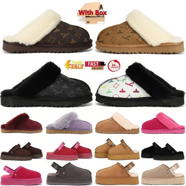 Color: Red - Size: US1Y=EUR32 - 2025 winter luxury slippers designer Slipper sandal Women man platf Y829-1427069712285650988