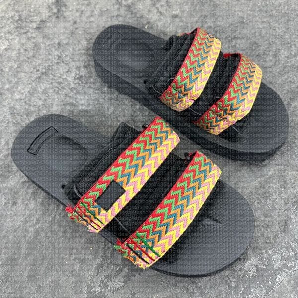 Color: Color 2 - Size: EUR41 - Designer Suicoke Moto Slides Canvas slippers Casual Beach Platform S Y829-1474249836566147152