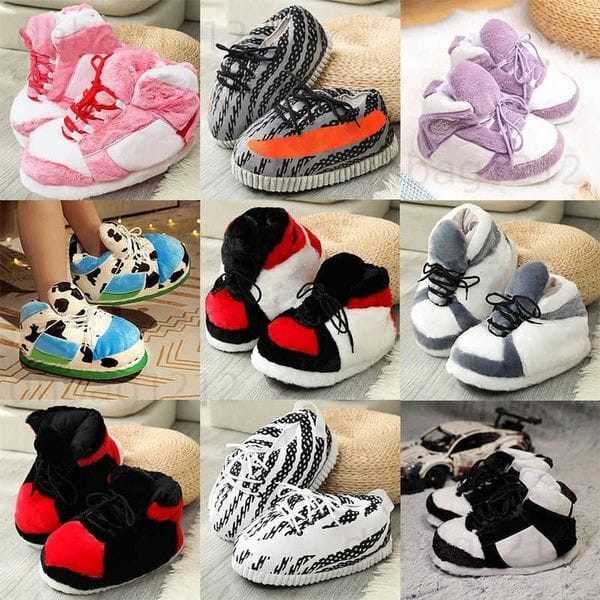 Color: 09_color - Size: 3644_Shoe size - Slippers Cute cartoon animals Warm home plush shoes Womens Y829-1282897929665441792