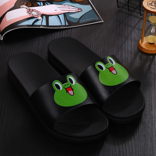 Size: 39, Style: 1 - South Korea Ulzzang cute cartoon sandals summer slippers men home bathroom sli Q119-CJBHNSNS01919-39-1