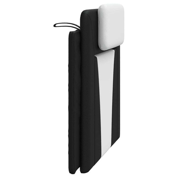  Headboard Cushion "Viana" Black and White 39.4" Faux Leather A949-374779