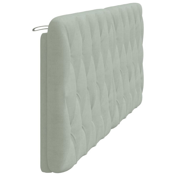 Headboard Cushion Light Gray 76" Velvet A949-374756
