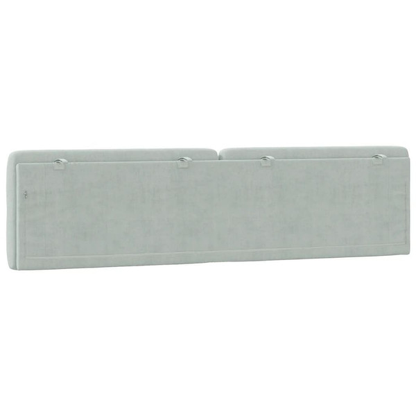 Headboard Cushion Light Gray 76" Velvet A949-374756