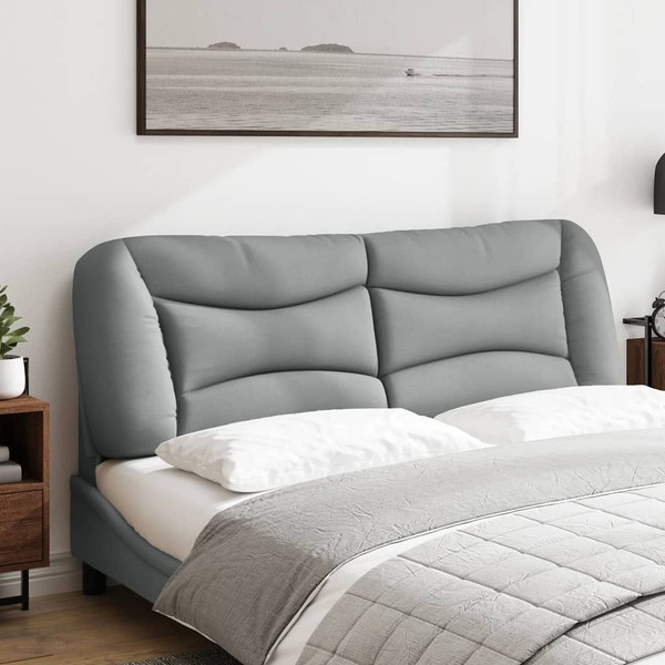 Headboard Cushion "Hvar" Light Gray 59.8" Fabric A949-374628