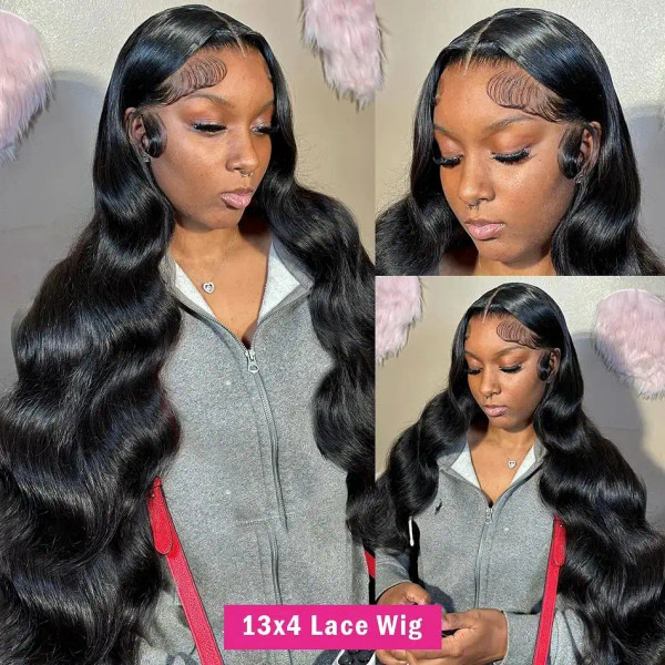 Ships From: CHINA, Stretched Length: 10inches, Density: 100%, Lace Size: 13x4 - Body wave hd transp F640-12000044725941931