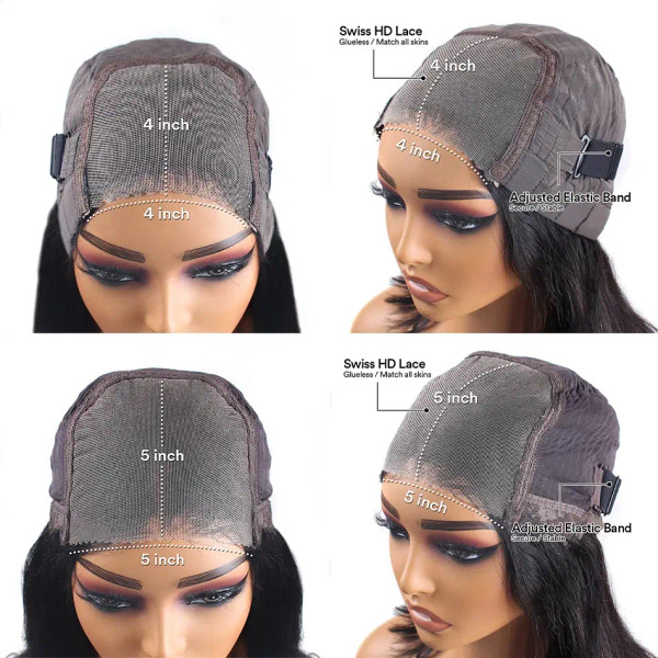 Hair Color: #4, Density: 190%, Ships From: CHINA, Stretched Length: 18inches - Glueless Wig Human H F640-12000044706887510