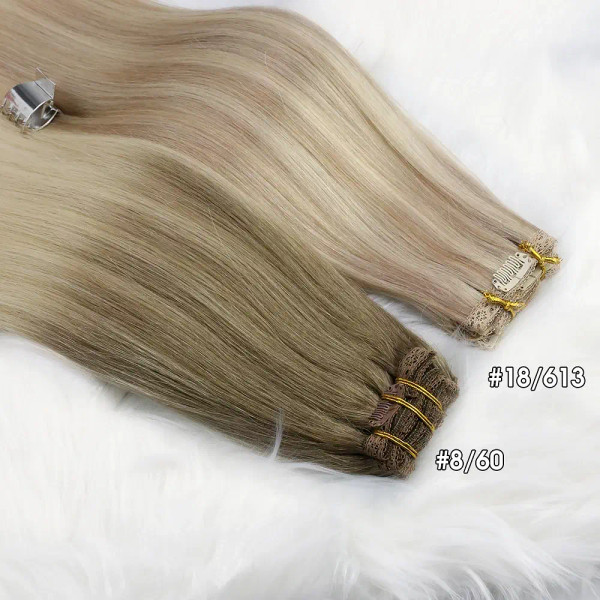 Color: T400/Burg, Length: 16 inches, Weight Per Package: 120g/Set - [16 Colors] Ugeat Clip in Hair  F640-12000015621643475