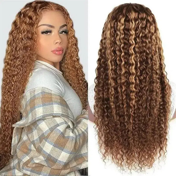 Color: #1, Ships From: CHINA, Stretched Length: 34inches, Density: 190% - Highlight colored 13x6 hd F640-12000044698502190
