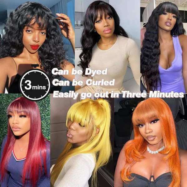 Stretched Length: 22INCHES, Hair Color: #1, Density: 180%, Ships From: CHINA - Wiggogo 3X1 Middle P F640-12000045834115555