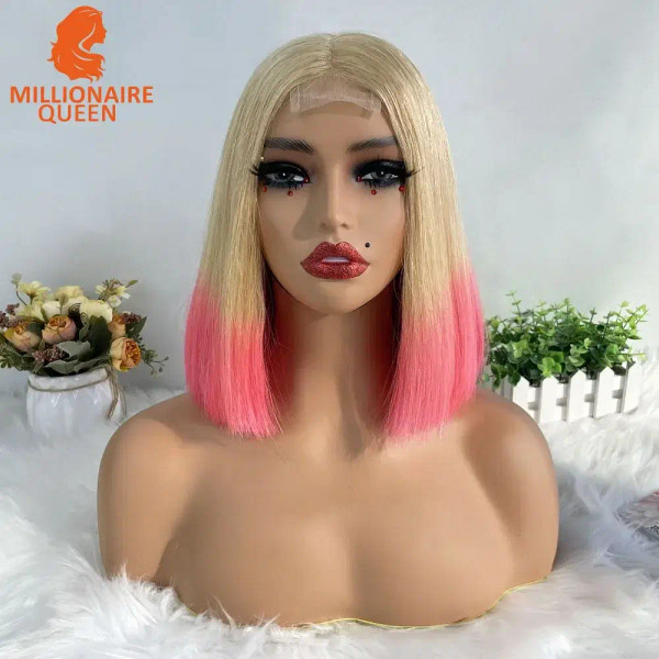 Color: Natural Color, Stretched Length: 10inches, Density: 250%, Lace Size: 2x6 - Highlight P4/30 B F640-12000042933633056
