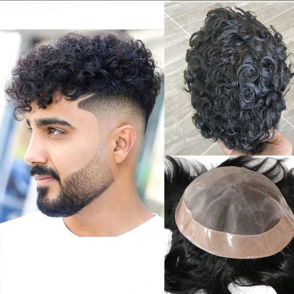 Toupee Color: 17#, Toupee Density: 130%, Length: 6 inches, Toupee Size: 7x9, Toupee Design: free -  F640-12000032343826268
