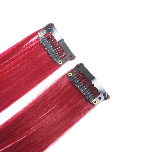 Color: Bug, Stretched Length: 22inches - Synthetic Clip-in Hair Extensions 22" Long Colorful Straig F640-12000016239302655