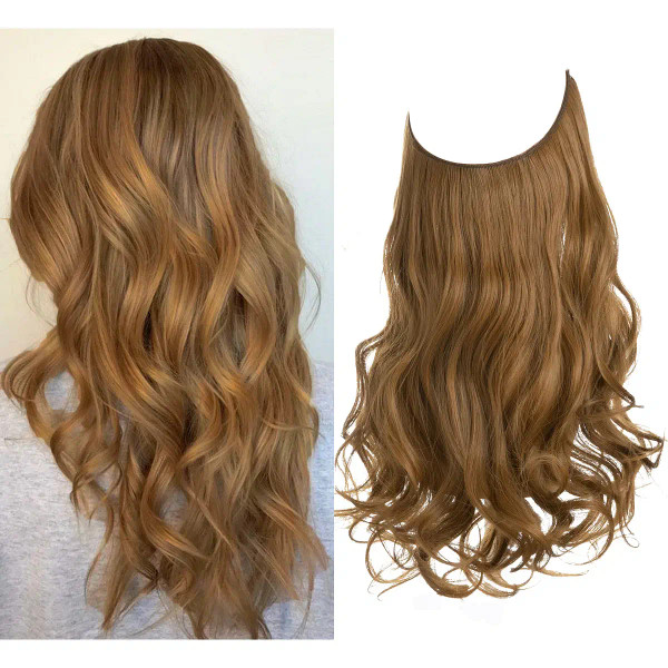 Color: Bug, Stretched Length: 16inches - Synthetic No Clip Wave Hair Extensions Ombre Natural Black F640-12000033280789298