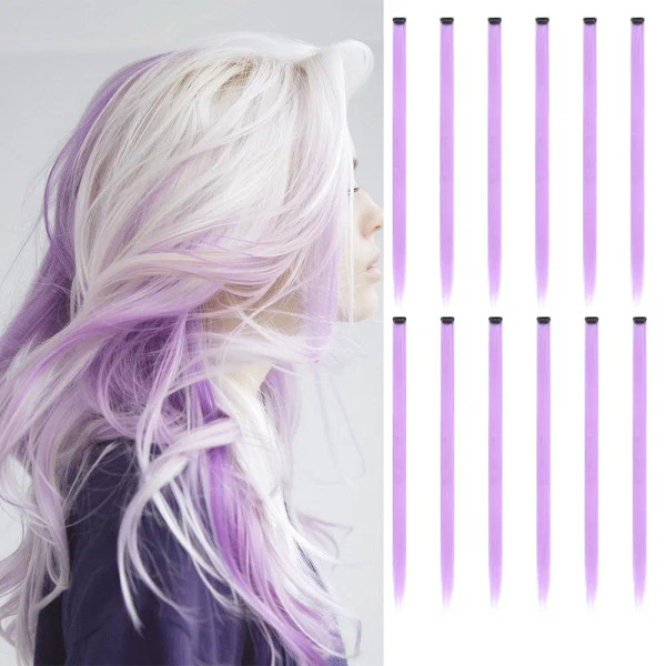 Color: FS1B/99J, Stretched Length: 22INCHES - 12-Pack 22" Long Heat Resistant Women's Clip-In Hair  F640-12000042933024676