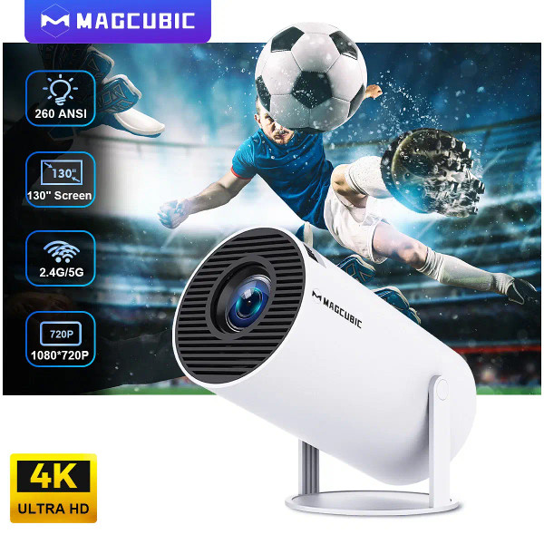 Color: Color2, Plug Type: AU Plug - Magcubic Projector Android 11 4K 1280*720P HY300 Dual Wifi 260A F640-12000039405306573