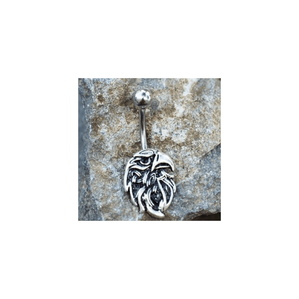316L Stainless Steel Bald Eagle Navel Ring T575-S0671356360