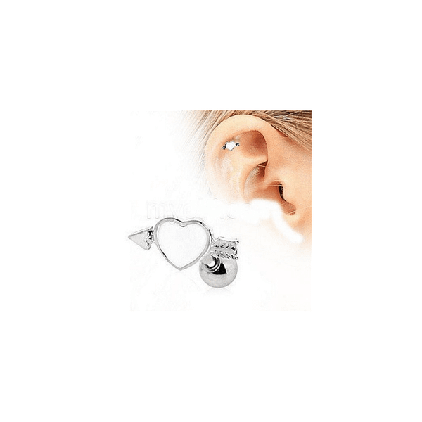 316L Surgical Steel Arrow Through Your Heart Cartilage Earring T575-S0671357547