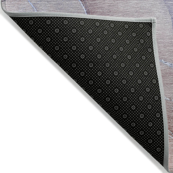 9' X 12' Blue and Brown Abstract Washable Non Skid Indoor Outdoor Area Rug N270-559818