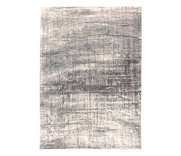 7' X 9' Gray and White Abstract Non Skid Area Rug N270-548399