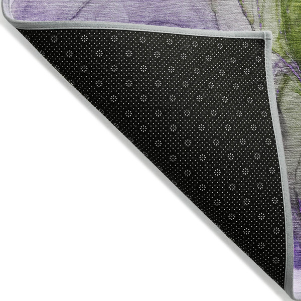8' X 10' Purple Abstract Washable Non Skid Indoor Outdoor Area Rug N270-560025