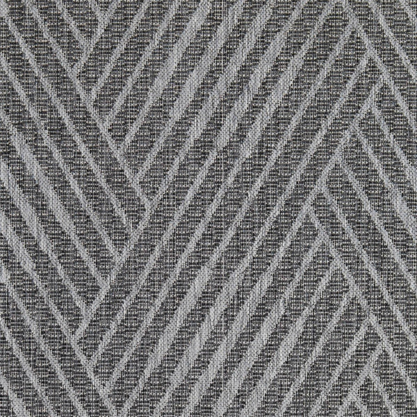 8' X 10' Gray and Blue Geometric Stain Resistant Indoor Outdoor Area Rug N270-531613