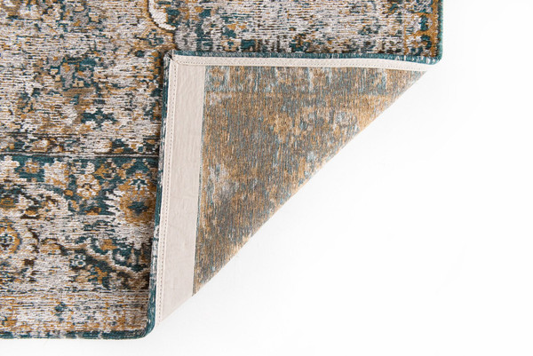 7' X 9' Blue and Green Abstract Non Skid Area Rug N270-548630