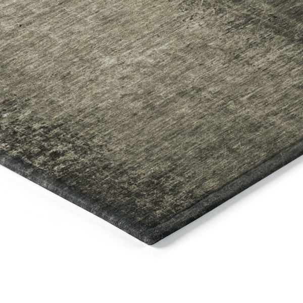 9' X 12' Gray Abstract Washable Non Skid Indoor Outdoor Area Rug N270-562693