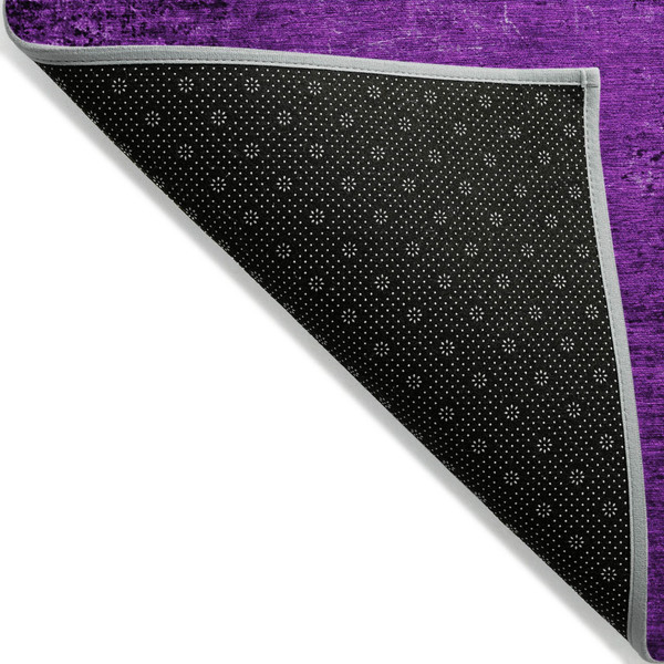 3' X 5' Purple Abstract Washable Non Skid Indoor Outdoor Area Rug N270-562725
